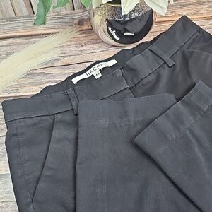 HACHE MADE IN ITALY BLACK STRAIGHT-LEG DRESS SLACKS